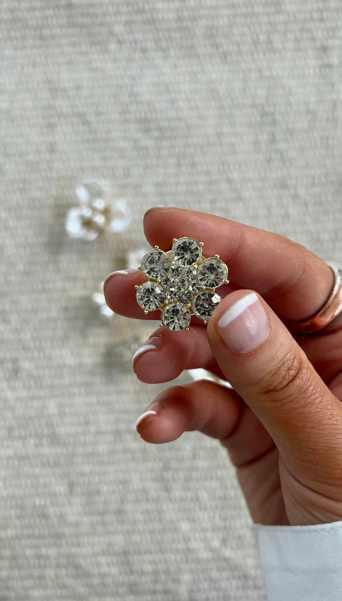 VMPENNY Button Cover - Rhinestones